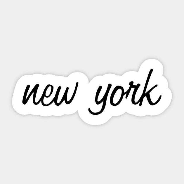 New York Sticker by lolosenese